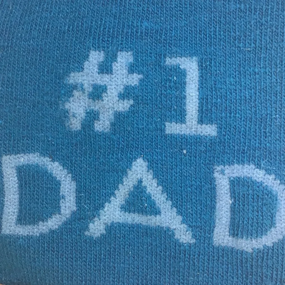 Grey‎ & Blue Stripe #1 Dad Socks NWT